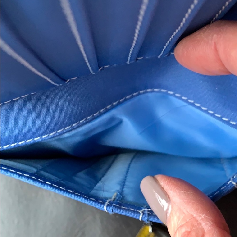 Italian Calfskin Blue Wallet/Wristlet. - Picture 8 of 11